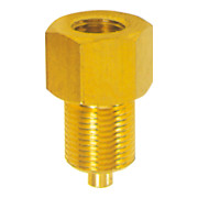 Riegler Manomètre Raccord Mamelon, Laiton, G 1/2 F, G 1/4 M-1