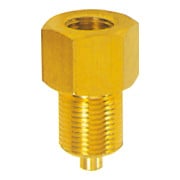 Riegler Manomètre Raccord Mamelon, Laiton, Mâle G 1/8, Femelle G 1/4-1