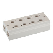 Riegler Mehrfach-Grundplatte, 3/2-Wegeventile, 4 Positionen, G 1/8, G 1/4-1