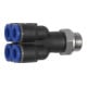 Riegler Mehrfachverteiler »Blaue Serie«, 4-fach, drehbar, G 1/8 a. Ã˜ 4mm-1