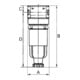 Riegler Mikrofilter « multifix-mini » avec récipient PC, 0,01 µm, BG 0, G 1/4
