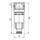 Riegler Mikrofilter »multifix-mini« mit PC-Behälter, 0,01 µm, BG 0, G 1/8-4