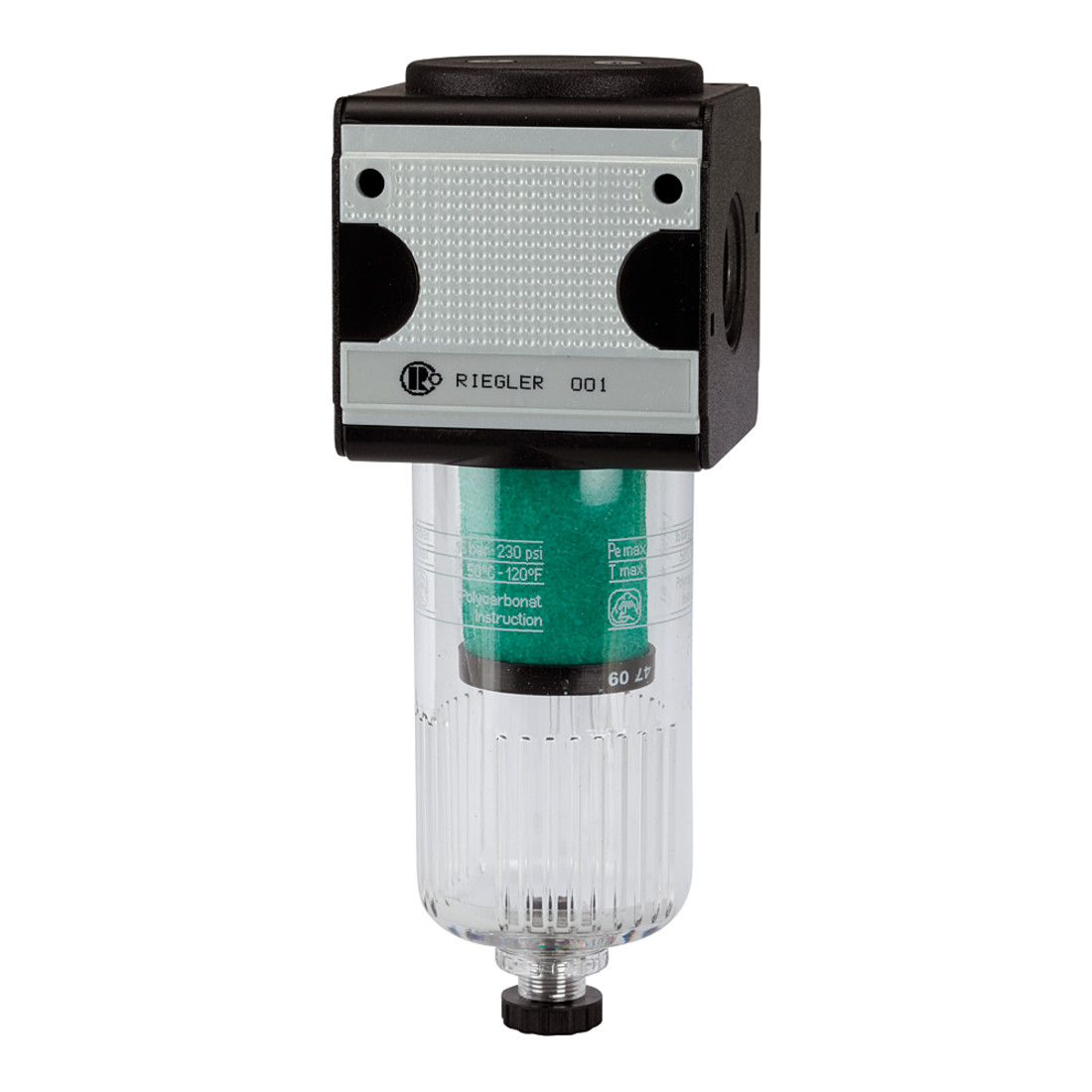 Riegler Mikrofilter »multifix«, mit PC-Behälter, 0,01 µm, BG 3, G 1/2
