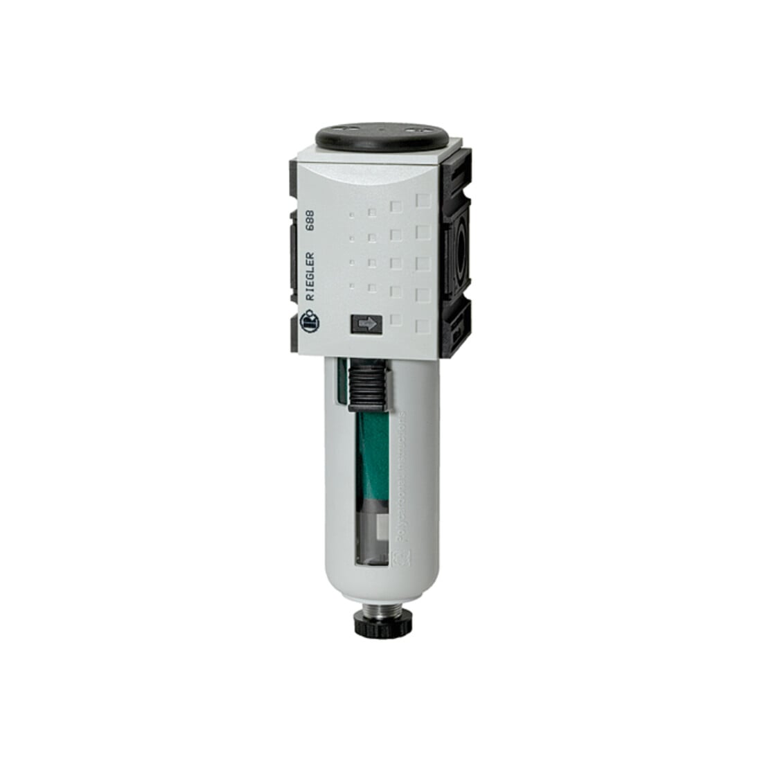 Riegler Mikrofiltre »FUTURA«, récipient PC, panier de protection, BG 4, G 3/4, HA