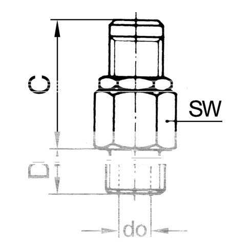 Riegler Mini-Abblasventil, Edelstahl, G 1/4, Ansprechdruck 1,0 - 4,0 bar