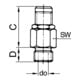 Riegler Mini-Abblasventil, Messing, G 1/4, Ansprechdruck 3,0 - 7,0 bar