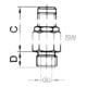 Riegler Mini-Abblasventil, Messing, G 1/4, Ansprechdruck 30,0 - 60,0 bar-3
