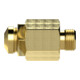 Riegler Mini-Abblasventil, Messing, G 1/8, Ansprechdruck 0,5 - 1,0 bar
