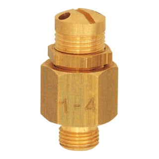 Riegler Mini-Abblasventil, Messing, G 1/8, Ansprechdruck 30,0 - 60,0 bar