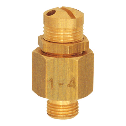 Riegler Mini-Abblasventil, Messing, G 1/8, Ansprechdruck 30,0 - 60,0 bar
