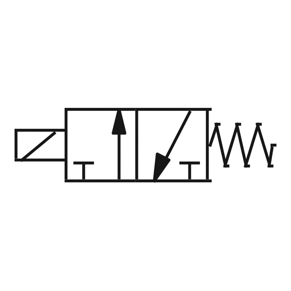Riegler Mini électrovanne 3/2 NC, 12 VCC, câble 30 cm