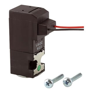 Riegler Mini électrovanne 3/2 NC, 24 VCC, câble 30 cm