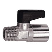 Riegler Mini-Kugelhahn mit Drehgriff, Messing vern., R/Rp 3/8 AG / 1/4 IG-1