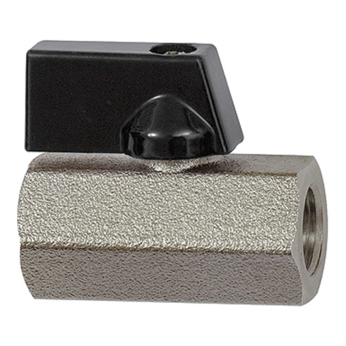 Riegler Mini-Kugelhahn »valve line«, MS vern., Drehgriff, G 1/2 IG