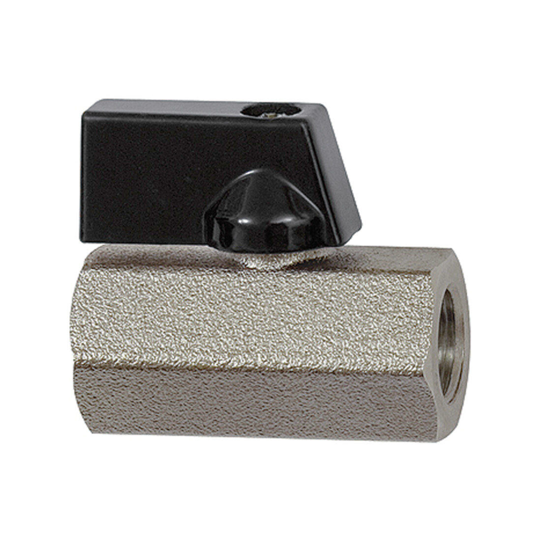 Riegler Mini-Kugelhahn »valve line«, MS vern., Drehgriff, G 1/4 IG