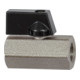 Riegler Mini-Kugelhahn »valve line«, MS vern., Drehgriff, G 3/8 IG-1