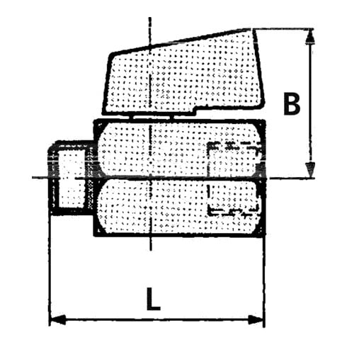 Riegler Mini-Kugelhahn »valve line«, MS vern., Drehgriff, G 1/2 IG