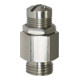 Riegler Mini-soupape de soufflage, acier inoxydable, G 1/8, pression de déclenchement 3,0 - 7,0 bar