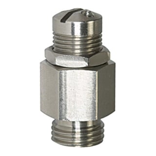 Riegler Mini-ventile d'échappement, acier inoxydable, G 1/4, pression de déclenchement 6,0 - 12,0 bar