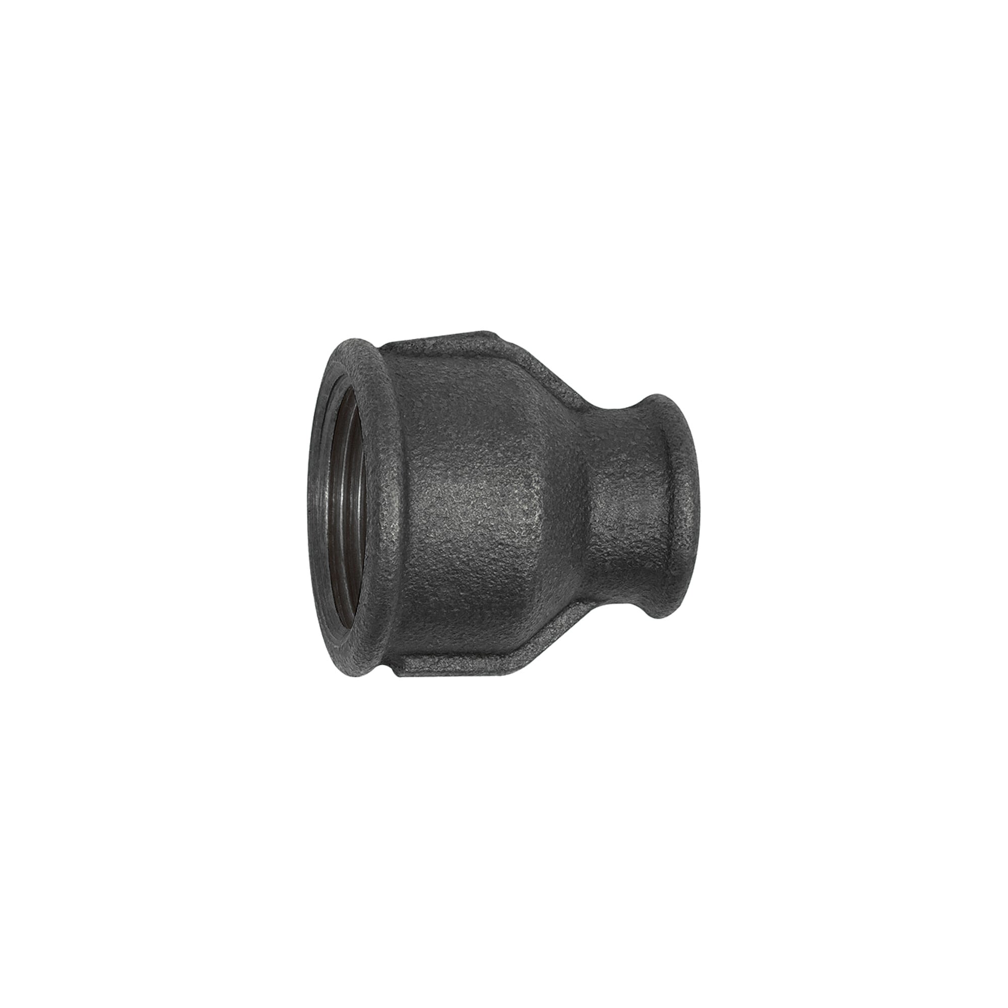 Riegler Muffe 240, red., Rp 1 1/4 i., Rp 3/4 i., Temperguss schwarz