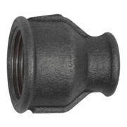 Riegler Muffe 240, red., Rp 1 i., Rp 3/8 i., Temperguss schwarz-1