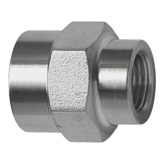 Riegler Muffe, Außensechskant, reduzierend, G 1/8, M5, ES 1.4571