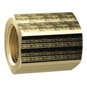 Riegler Muffe mit Außensechskant, reduzierend, G 1/2 i., M14x1,5, MS