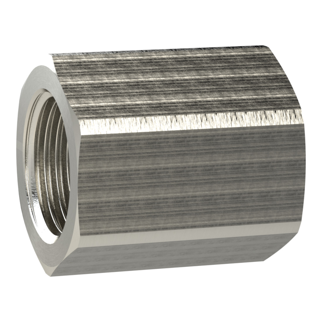 Riegler Muffe mit Außensechskant reduzierend G 3/4 i. M16x1,5 i. MS vern.