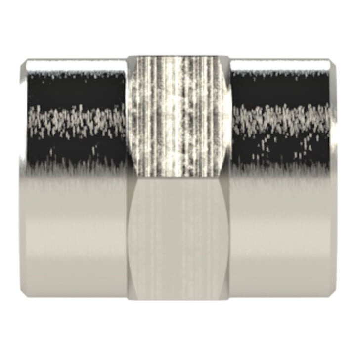 Riegler Muffe »value line«, G 1/8, SW 14, Messing vernickelt
