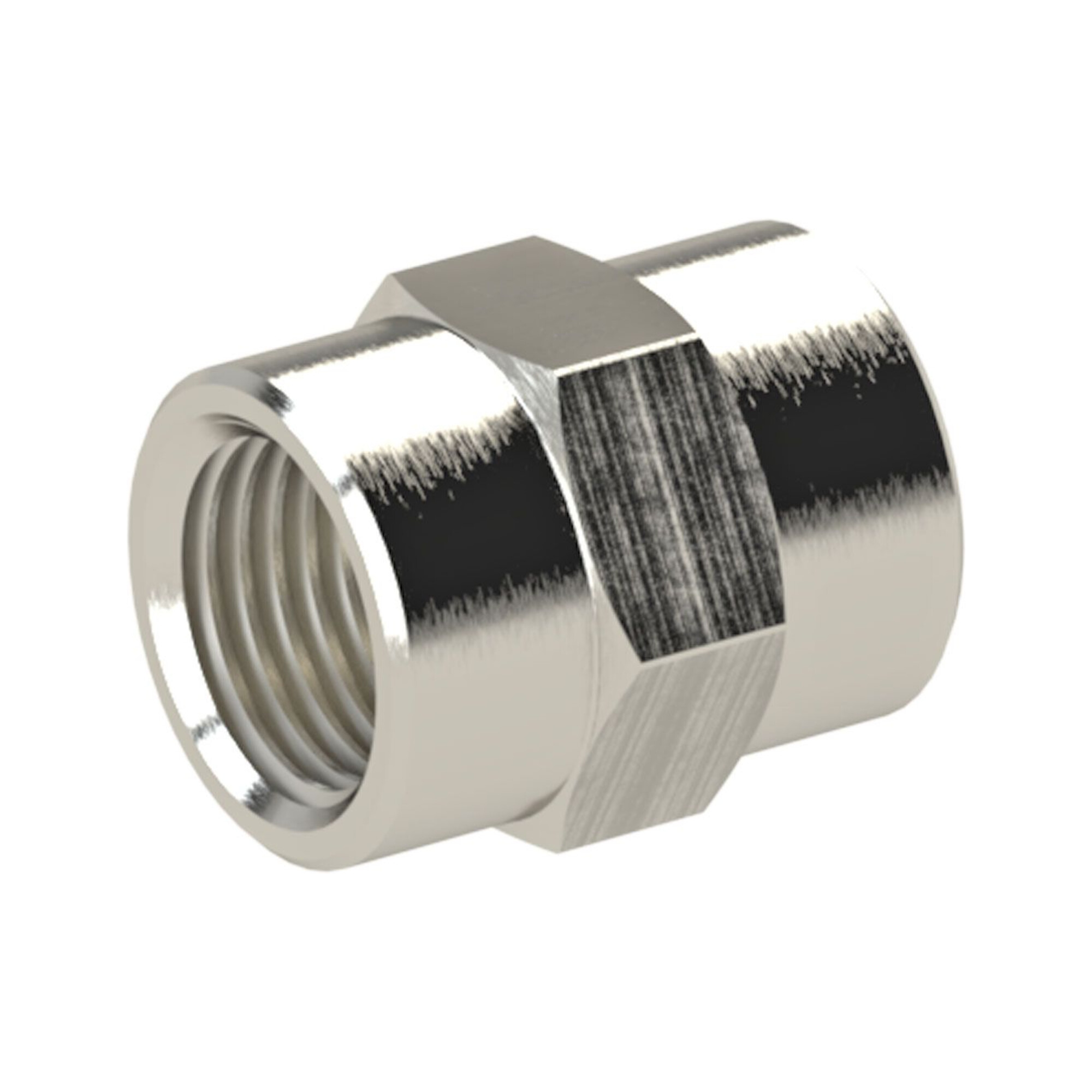 Riegler Muffe »value line«, M5, SW 8, Messing vernickelt