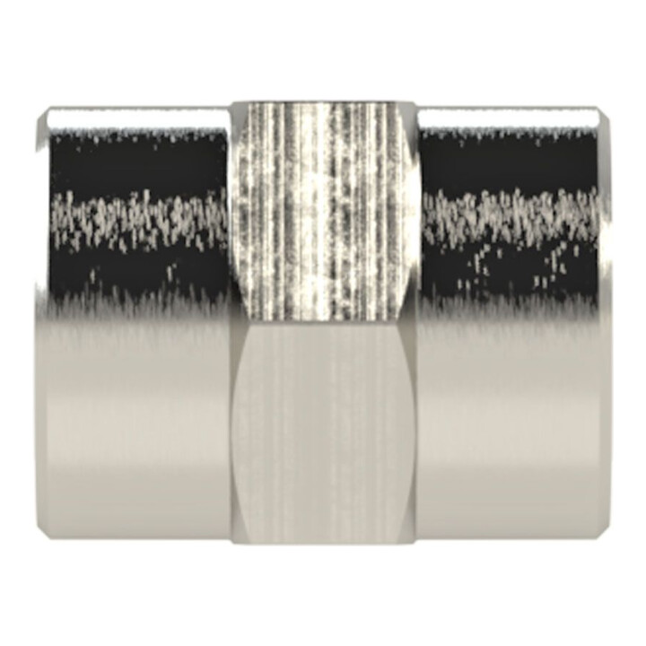 Riegler Muffe »value line«, M5, SW 8, Messing vernickelt