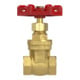 Riegler Muffen-Absperrschieber, ohne Spindelhub, Messing, G 1 1/4, DN 32