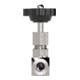 Riegler Nadelventil, Edelstahl 1.4571, G 1/4, DN 5, PN max. 400 bar