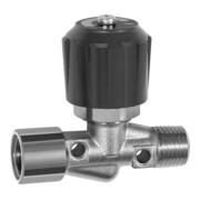 Riegler Nadelventil, Messing vernickelt, IG/AG, Rp/R 1/4, DN 4-4