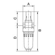Riegler Nebelöler »Standard-mini«, avec réservoir en polycarbonate, BG 0, G 1/4-3