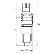 Riegler Nebelöler  »multifix-mini «, mit Polycarbonatbehälter, BG 0, G 1/4-3