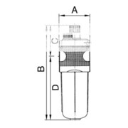 Riegler Nebelöler  »multifix «, mit Polycarbonatbehälter, BG 3, G 3/4-3