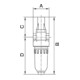 Riegler Nebelöler »Standard-mini«, mit Polycarbonatbehälter, BG 0, G 1/8