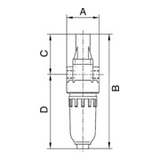 Riegler Nebelöler »Standard-mini«, mit Polycarbonatbehälter, BG 0, G 1/8-4