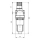 Riegler Nebelöler « multifix-mini », avec réservoir en polycarbonate, BG 0, G 1/4