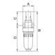 Riegler Nebelöler « Standard-mini », avec réservoir en polycarbonate, BG 0, G 1/8