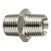 Riegler Niple à double filetage, R 2 a., R 3 a., SW 90, acier inoxydable 1.4571-1