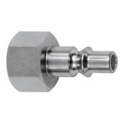Riegler Nippel für Kuppl. NW 5,5, ARO 210, Stahl gehärtet/verz., G 1/2 IG-1