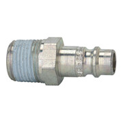 Riegler Nippel für Kuppl. NW 7,2-7,8, Stahl gehärtet/verz., R 1/8 AG PTFE-1