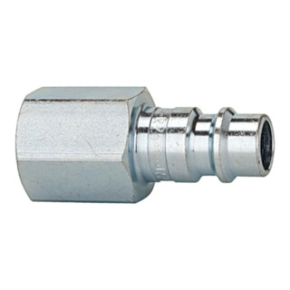 Riegler Nippel für Kuppl. NW7,2-7,8, Stahl gehärtet/verz., G 1/8 IG, 0- 35