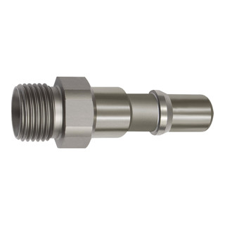 Riegler Nippel für Kupplungen NW 11, ISO 6150 C, Edelstahl, G 3/8 AG