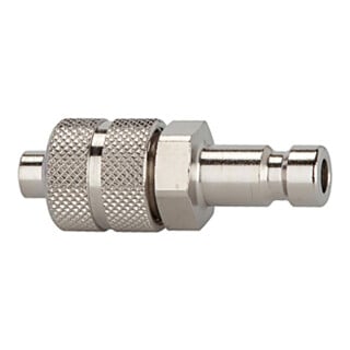 Riegler Nippel für Kupplungen NW 2,7, Edelstahl 1.4404, für Schlauch 6x4