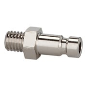 Riegler Nippel für Kupplungen NW 2,7, Edelstahl 1.4404, M5 AG, SW 7-1