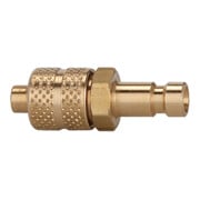 Riegler Nippel für Kupplungen NW 2,7, Messing blank, für Schlauch 5x3-1