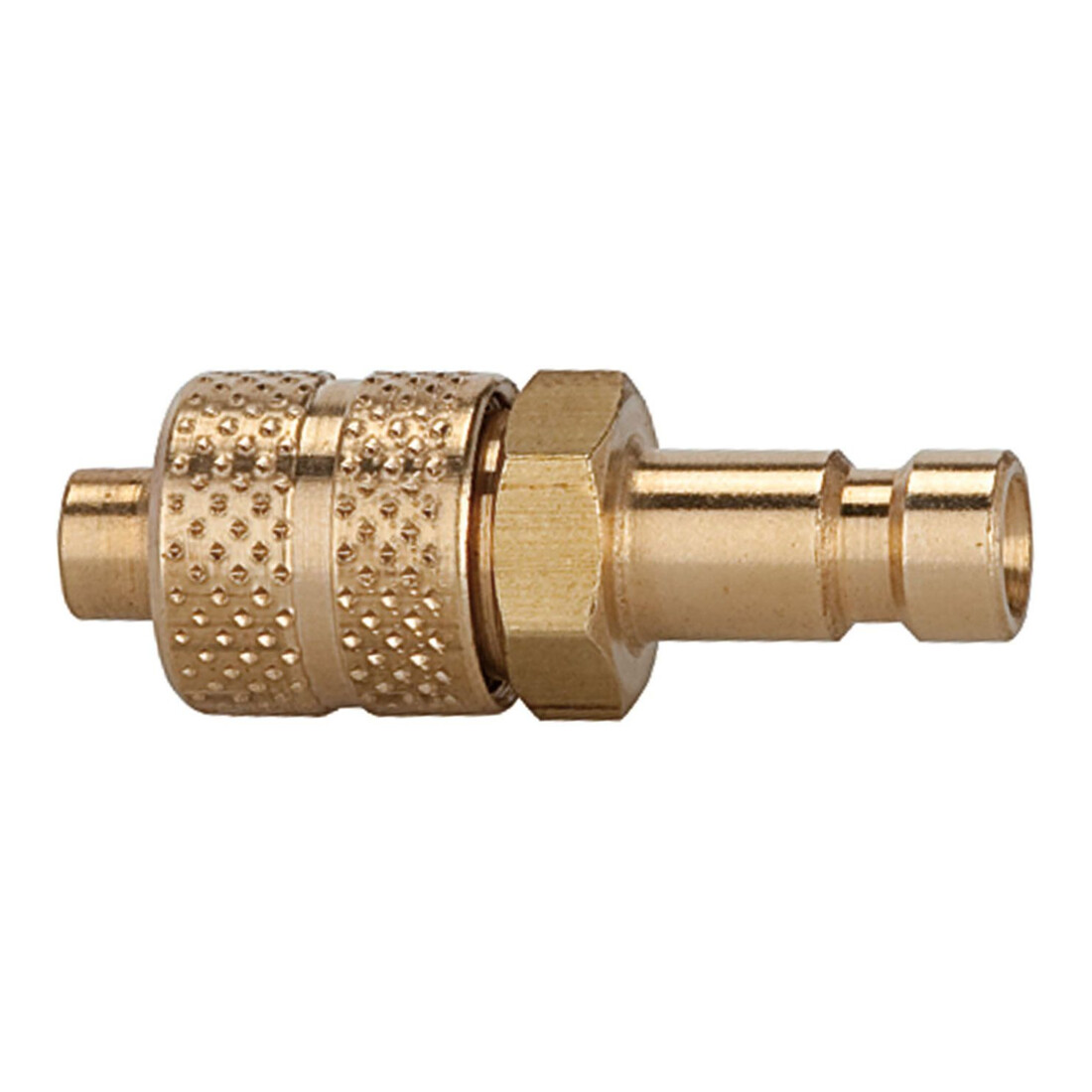 Riegler Nippel für Kupplungen NW 2,7, Messing blank, für Schlauch 5x3